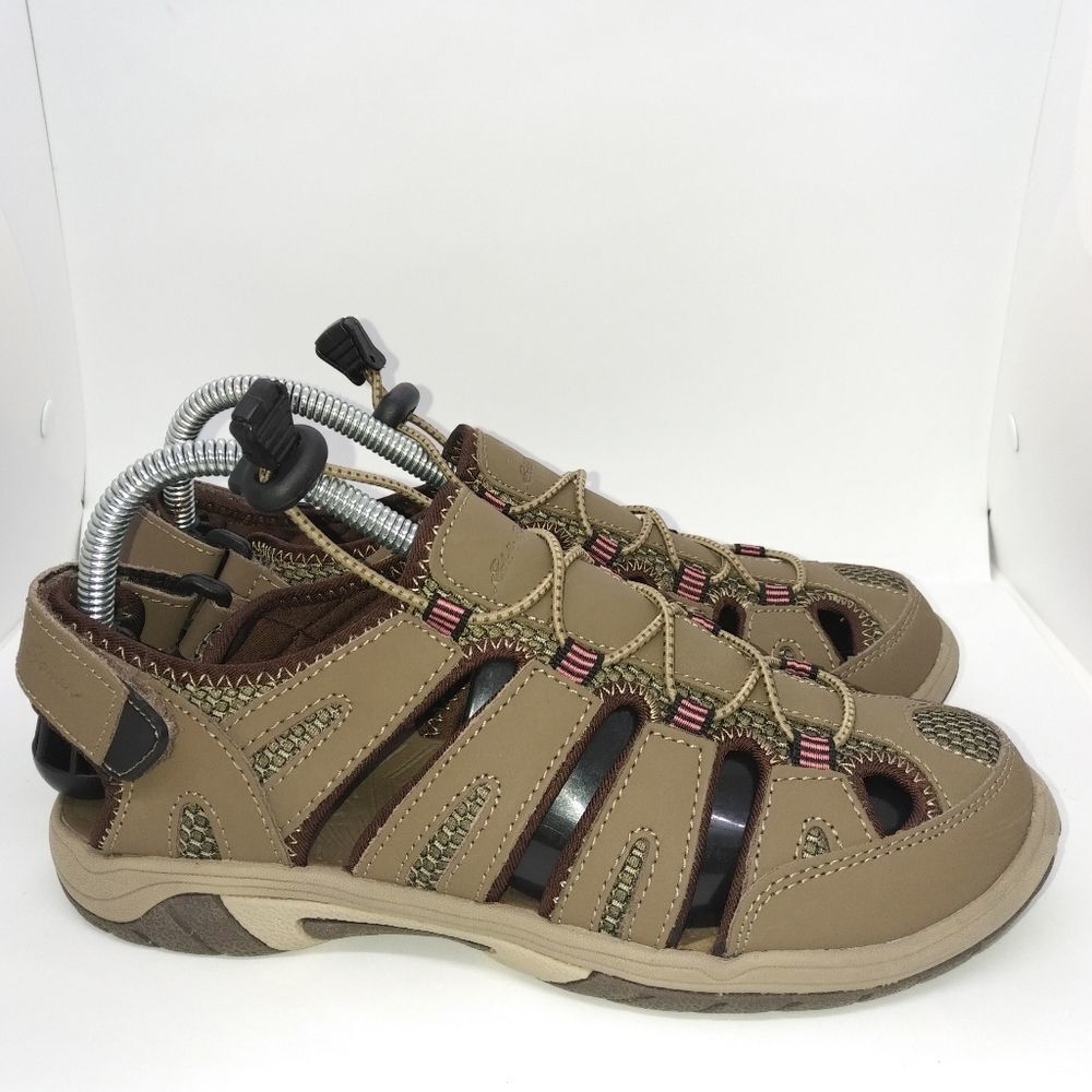Eddie Bauer Blakely Closed Toe Sandals Women's Size 7 M Brown‎